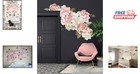 Vibrant Peony Bouquet Wall Art - Charming Peel And Stick Decal For Home Makeover