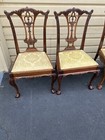 65823 Set Of 8 Georgian Furnishings  Solid Mahogany Dining Chairs