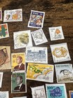 Lot Of 82 Used Worldwide Postage Stamps Mixed Countries Off Paper Collection