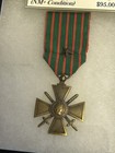 French Croix De Guerre W bronze Star   Wwi - Oringinal Issue Medal W case