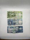 Central Bank Of Barbados Lot Of 3 Banknotes And Coins Circulated