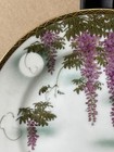Antique Meiji Japanese Satsuma Plate Wisteria Gilt Bokashi 8 5   
