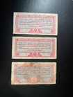 1947 Us Military Payment Certificate Mpc Series 471 Set - 5c  10c  25c Vintage