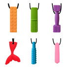 1pcs Silicone Teether Kids Chew Necklace Sensory Chewy Pendant Oral Motor Toys T