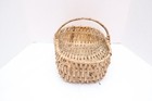Large Antique C1900 New England Country Primitive Splint Buttocks Basket Old