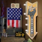 Full Service Station Double Sided Led Sign Garage Game Room Bar Man Cave Decor