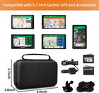 Hard Storage Travel Case Compatible With 6-7 quote  Inch For Garmin D   