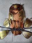 Vintage Brutalist Copper Brass Metal Owls 3 Piece Wall Art Sculpture Mcm