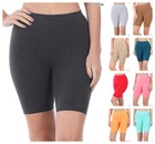 New Zenana Women Premium Soft Cotton Stretch Shorts Leggings S-xl