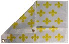 Kingdom Of France 23 Fleur De Lis White 12 x18  100d Woven Poly Nylon Boat Flag