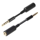 3-pack Aux Headphone 3 5mm Extension Cable - Male To Female 3 Pack  Black