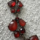 Red Rhinestone Statement Necklace