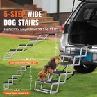 Dog Stair For Cars 5-step Folding Dog Steps Aluminum Loads Up To 150 Lbs