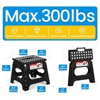 11  Folding Step Stool For Kids - Non-slip - 11  - Pack Of 1 - Black