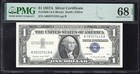 1957-a  1 Silver Certificate Pmg 68 Epq  superb Gem  Fr 1620 57419