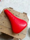 Old - Mid School Bmx Red Seat Taiwan Made Nos