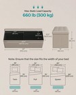 Folding Storage Ottoman Bench 43  Padded Seat Faux Leather 660lb camel