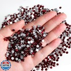Beadsland Flatback Rhinestones Bulk 14400pcs Red Rhinestones For Nails Crafts