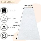 White Velvet Wedding Aisle Runner 5x15ft Indoor Outdoor Ceremony Carpet