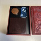 Calligraphy Set 5-piece With Inkstone  Ink  Brush Rest  Wooden Box