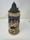 Lidded German Beer Stein With Musical Scene  Made In Germany  5 Liter
