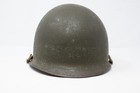 Post Wwii Us Army M1 Helmet Rear Seam Original With Chinstrap