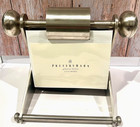 Pottery Barn 4x6 Photo Folio 54 Picture Carousel Rolodex Brushed Stainless Steel