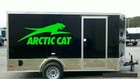 Arctic Cat Leap Pair Cut Logo   Green   50  Huge Vinyl Vehicle Trailer Decal