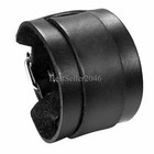 Mens Punk Wide Genuine Leather Bracelet Watchband Biker Rocker Cuff Wristband