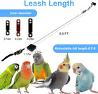 Bird Leashbird Harnessretractable Anti-bite Parrot Harnesswith 3 Different Si   