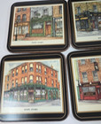 Vtg Set 6  Pimpernel Irish Heritage Series Pubs Cork Drink Coasters Dublin Euc