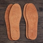 Real Cowhide Insole Leather Shoes Boots Shoe Inserts Soft Breathable Deodorant A