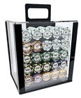 1000pc 14g Clay 3 Tone Monte Carlo Chip Set with Case