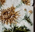 England - Antique Art Nouveau Majolica Tile C1900
