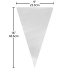 Piping Bag - Disposable Cake Decorating Bag 56 Count  16 Inch  Clear 