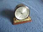 Chelsea Clock Co  Milton Brass Desk Clock 8 Days Run Time Only Model Rare