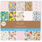 Sunny Florals Paper Pad 12x12 50 Sheets Scrapbooking Diy Crafts Party Decor New