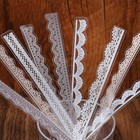 40pcs Journal Pet Lace Transparent Stickers   Lace Scrapbook Sticker 