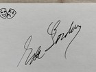 Gale Gordon Signed Index Card