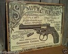 Smith And Wesson Government Contracts Tin Metal Sign Revolvers Classic Vintage