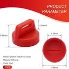 2 Pcs Car Ignition Switch Key Protective Cover  Flexible Silicone Key Dust Cap 