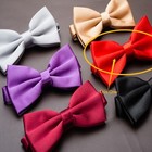 Bright Red Pre-tied Bow Tie For Tuxedo  Satin Matching Adjustable Band Us Seller