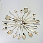 Mixed Lot 21 Pieces Vintage Silverplate Flatware Assorted Patterns Jewelry Art
