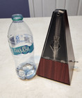 Vintage Wittner Metronome Plastic Case Walnut Wood Grain Made In West Germany