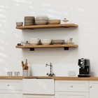 6 Inch Heavy Duty Floating Shelf Bracket  4 Pack Rustic Industrial Hidden Metal