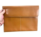 Ralph Lauren Made In Spain Tan Leather Portfolio Document Case