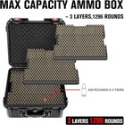 9mm Ammo Box Storage Case  Waterproof Ammo Case Organizer  Durable Ammunition Ca