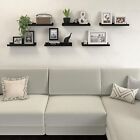 6 Pack Floating Shelves  Black Wall Shelves  Display Shelves For Wall Decor