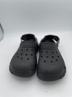 Crocs Iconic Clog Unisex Sz M8 w10 Black Rubber Slip-on Offroad Sport 202651