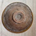 Ethnic Hunza Clay Pottery Ceramic Bowl - 19th C Yellow Slip Pakistan Antique